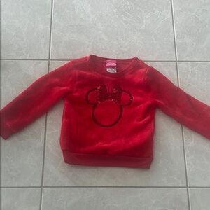 Disney Red Minnie Mouse Kids Sweatshirt